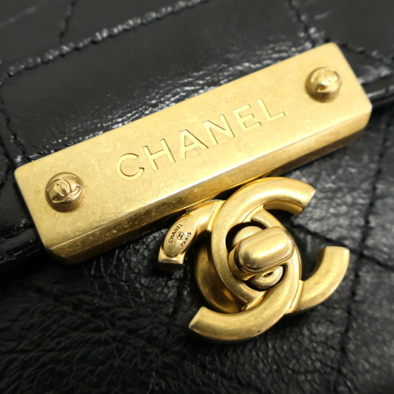 黑色羊皮 WOC 鍊帶 肩背包【CHANEL 香奈兒】-8