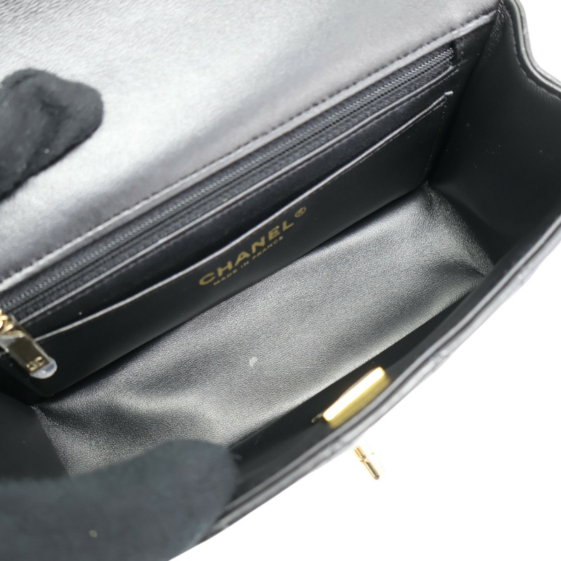 黑色羊皮 Coco Handle 鍊帶 肩背包 AS2431【CHANEL 香奈兒】 AS2431-2