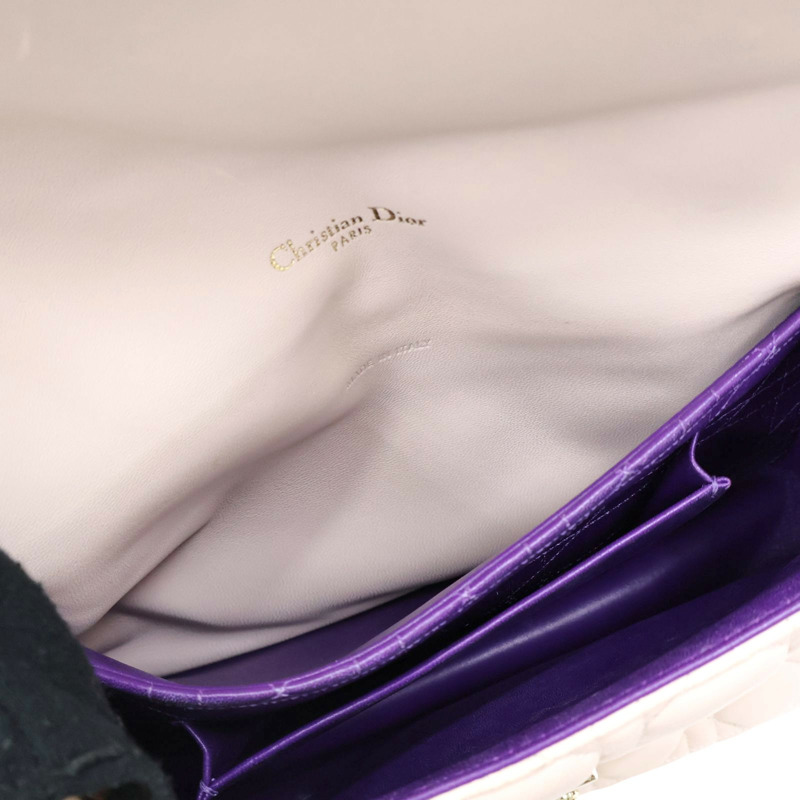 粉色 羊皮 Miss Dior Medium 肩背包【Dior 迪奧】-3