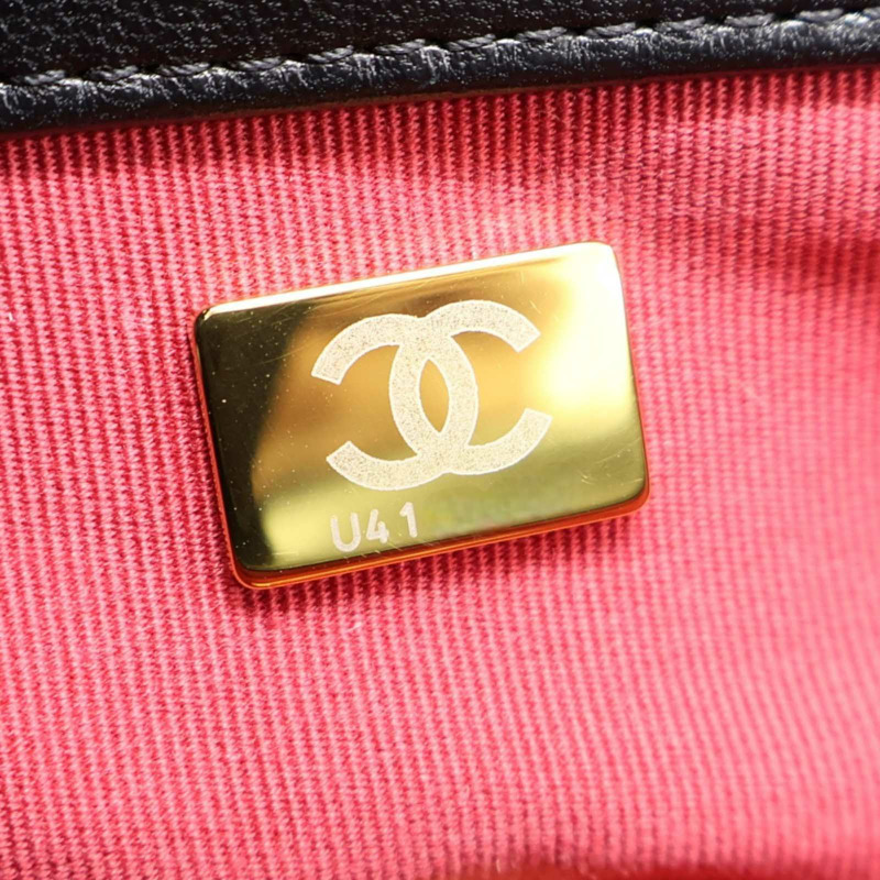 黑色羊皮 19 大型 口蓋 肩背包 AS1161【CHANEL 香奈兒】 AS1161-6