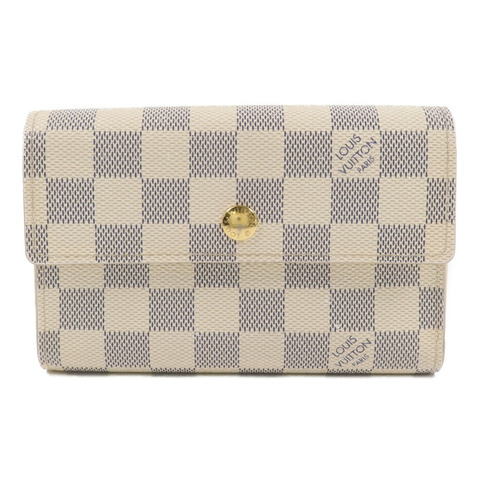 LOUIS VUITTON Damier Azur Portefeuille Alexandra錢包