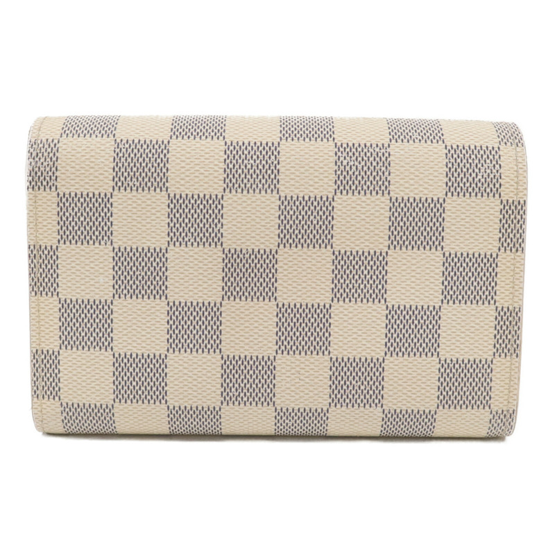 LOUIS VUITTON Damier Azur Portefeuille Alexandra錢包-2
