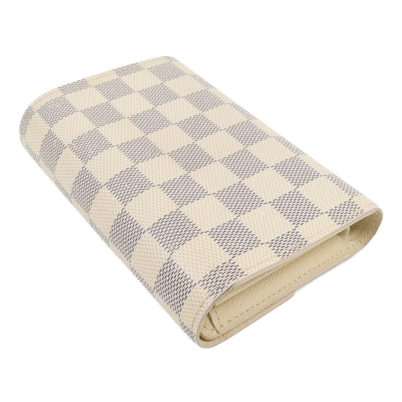 LOUIS VUITTON Damier Azur Portefeuille Alexandra錢包-4