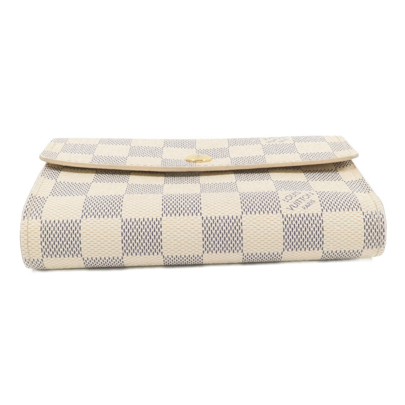 LOUIS VUITTON Damier Azur Portefeuille Alexandra錢包-5
