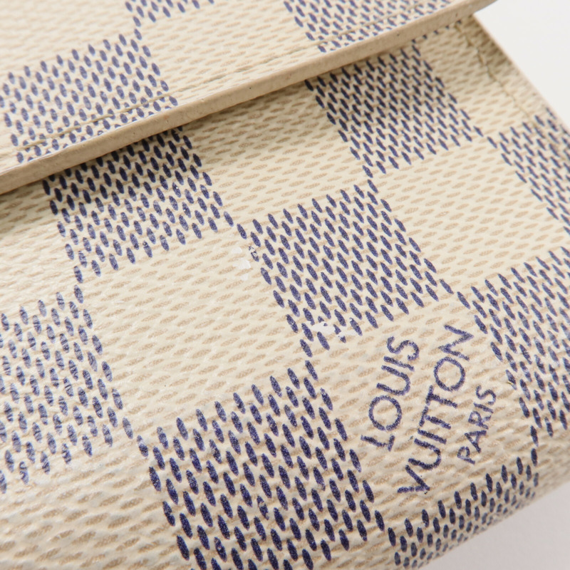 LOUIS VUITTON Damier Azur Portefeuille Alexandra錢包-14