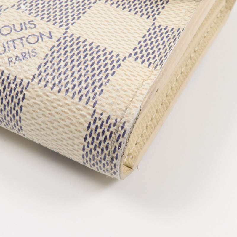 LOUIS VUITTON Damier Azur Portefeuille Alexandra錢包-15
