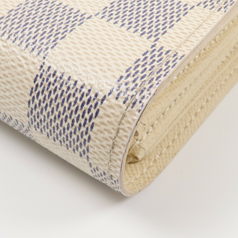 LOUIS VUITTON Damier Azur Portefeuille Alexandra錢包-18