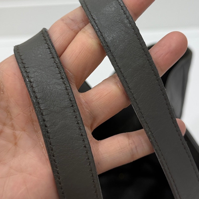 YSL Yves Saint Laurent 聖羅蘭 灰色 子母包 購物袋 托特包 購物包 登機袋 肩背包 側背包-32
