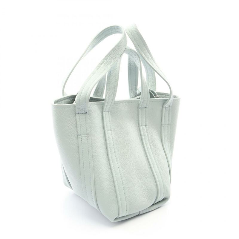 BALENCIAGA Everyday XS 南北向單肩手提包 672793 皮革 綠色 二手-1