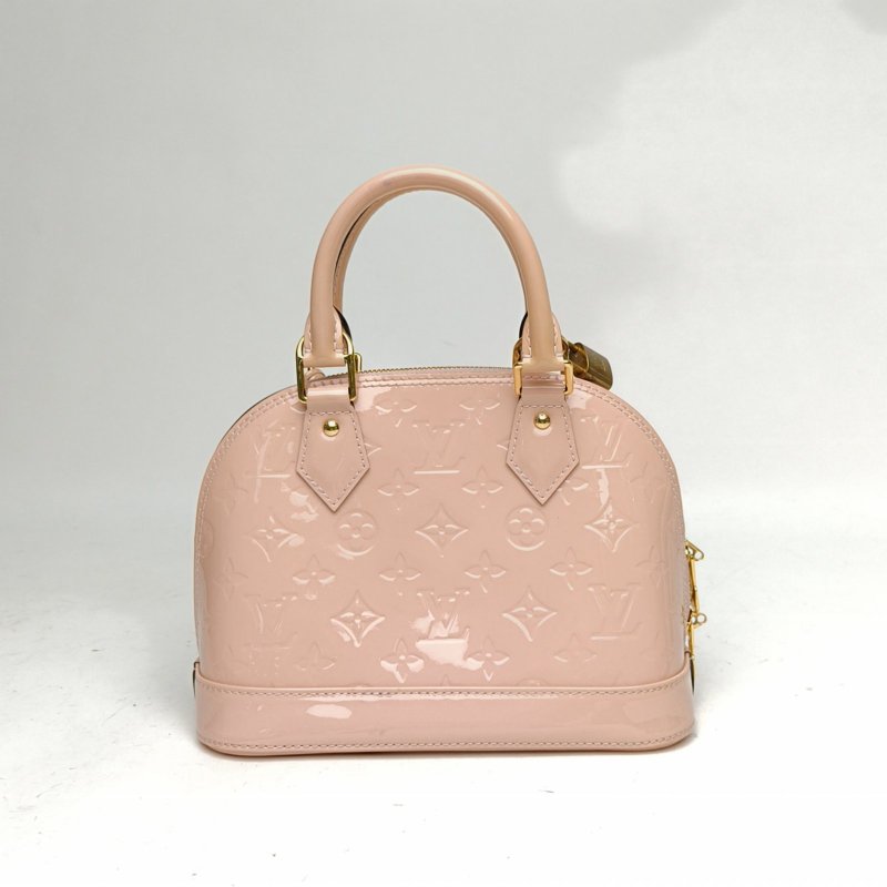 LOUIS VUITTON ALMA貝殼包BB粉色漆皮2018肩背包-2