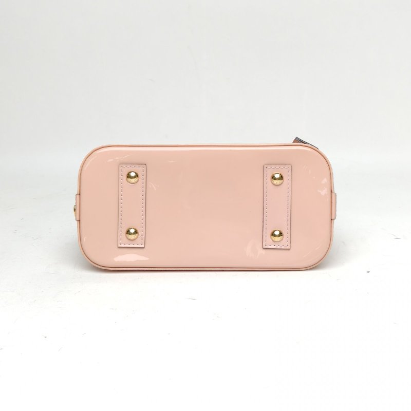 LOUIS VUITTON ALMA貝殼包BB粉色漆皮2018肩背包-4