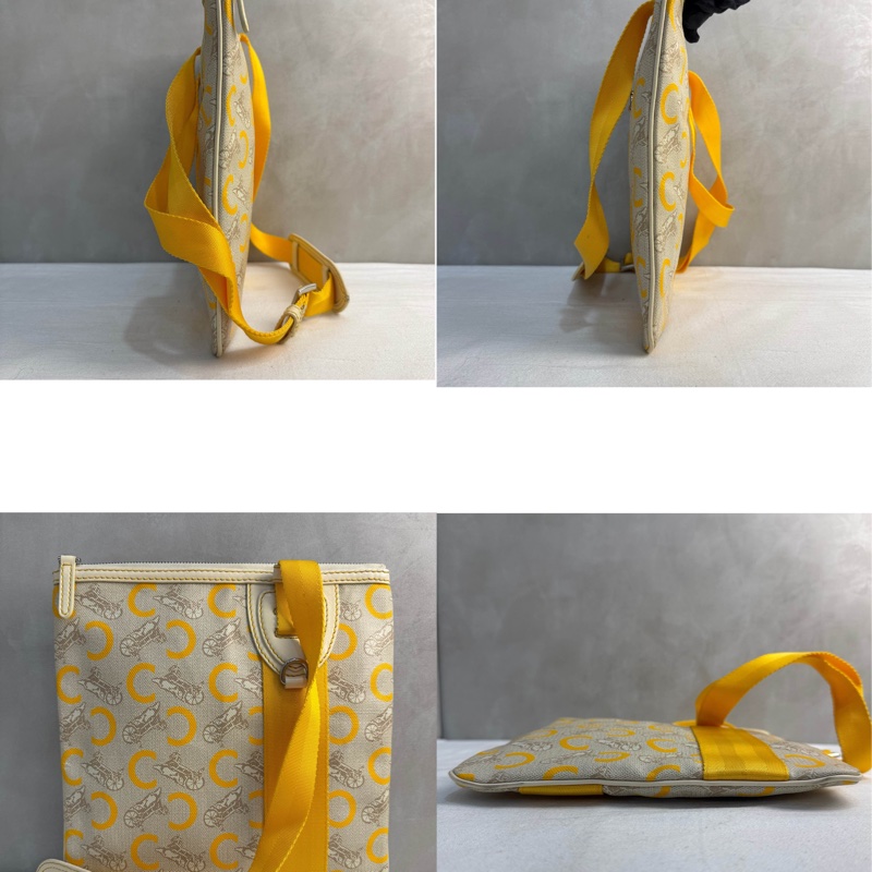 【赫蒂國際精品】Celine賽琳 經典馬車老花斜背袋 vintage-4