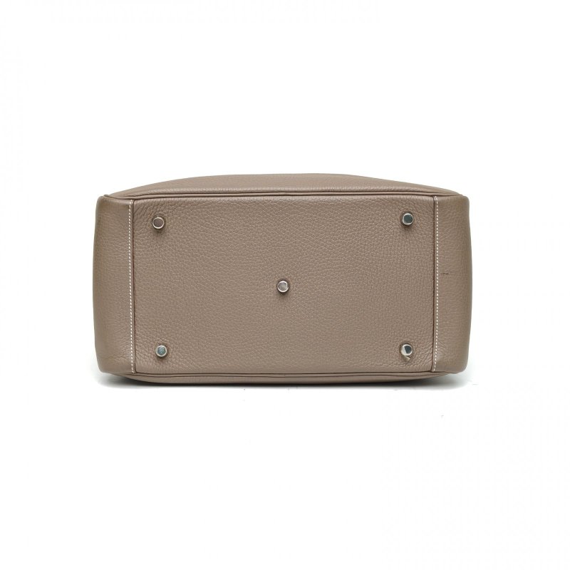 HERMES Lindy3418大象灰TC皮框R銀扣肩背包-4