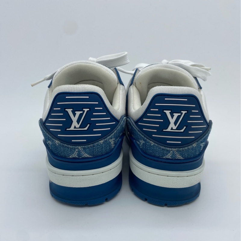 C01373 LV路易威登時尚潮流 低幫 生活休閒鞋  95新   36碼白藍-4