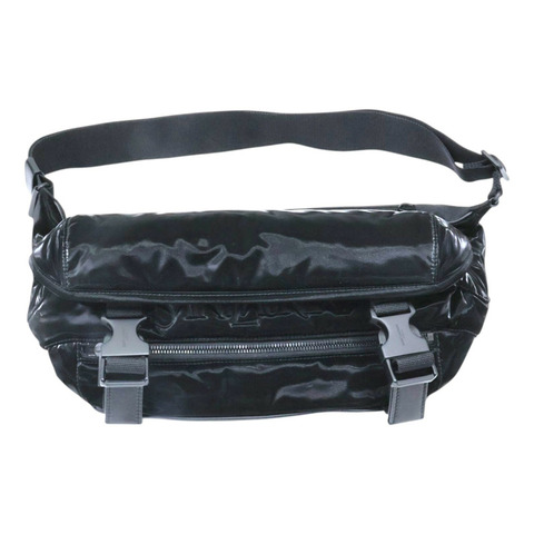 黑色 尼龍 Gaby Quilted 胸包 腰包【SAINT LAURENT YSL 聖羅蘭 】 758258