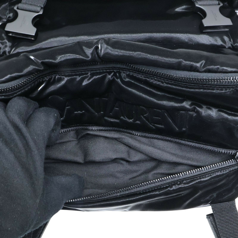黑色 尼龍 Gaby Quilted 胸包 腰包【SAINT LAURENT YSL 聖羅蘭 】 758258-3