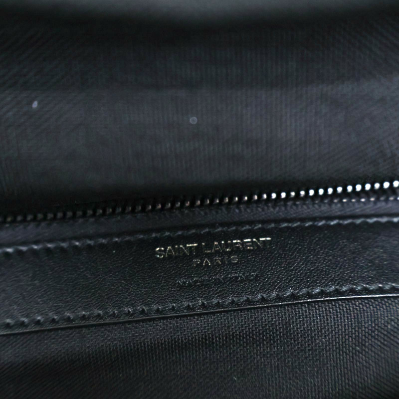 黑色 尼龍 Gaby Quilted 胸包 腰包【SAINT LAURENT YSL 聖羅蘭 】 758258-7
