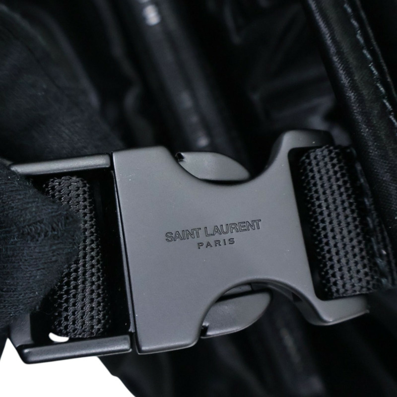 黑色 尼龍 Gaby Quilted 胸包 腰包【SAINT LAURENT YSL 聖羅蘭 】 758258-9
