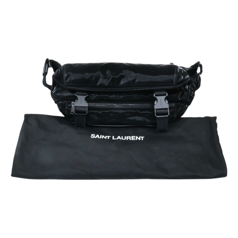 黑色 尼龍 Gaby Quilted 胸包 腰包【SAINT LAURENT YSL 聖羅蘭 】 758258-11