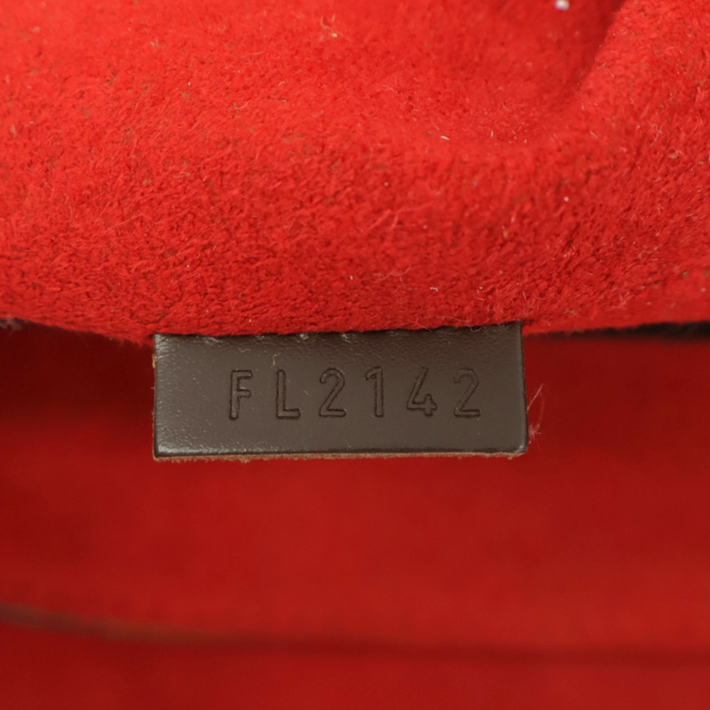棕色 棋盤格 帆布 Bergamo MM 肩背包【LOUIS VUITTON LV 路易威登】 N41168-4
