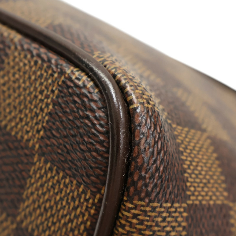 棕色 棋盤格 帆布 Bergamo MM 肩背包【LOUIS VUITTON LV 路易威登】 N41168-10