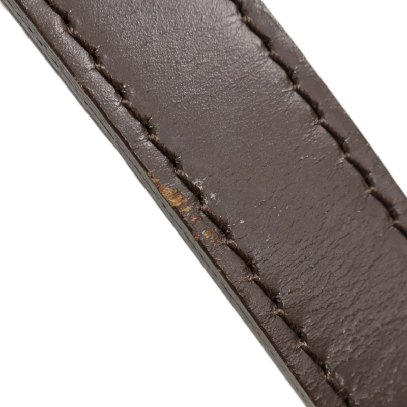 棕色 棋盤格 帆布 Bergamo MM 肩背包【LOUIS VUITTON LV 路易威登】 N41168-13