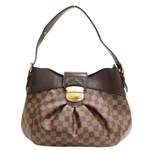 棕色 棋盤格帆布 Sistina MM 單肩包【LOUIS VUITTON LV 路易威登】 N41541