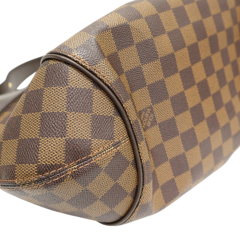 棕色 棋盤格帆布 Sistina MM 單肩包【LOUIS VUITTON LV 路易威登】 N41541-6