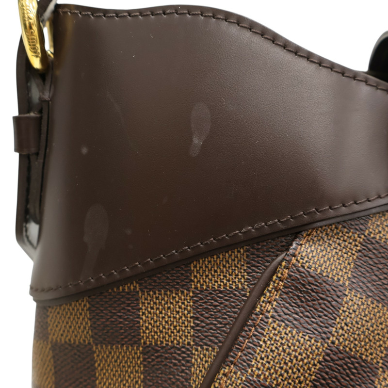 棕色 棋盤格帆布 Sistina MM 單肩包【LOUIS VUITTON LV 路易威登】 N41541-8