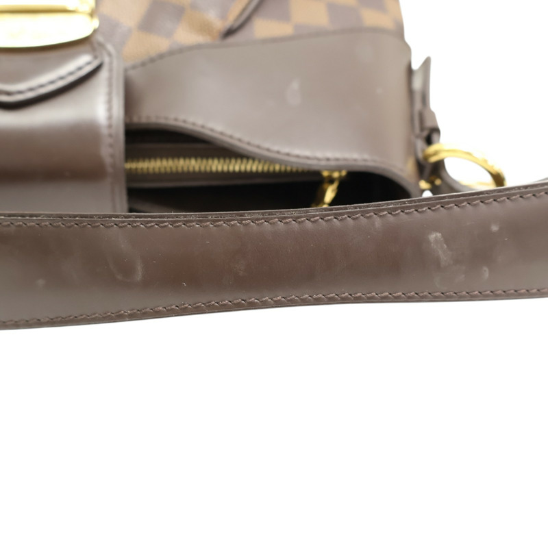 棕色 棋盤格帆布 Sistina MM 單肩包【LOUIS VUITTON LV 路易威登】 N41541-10