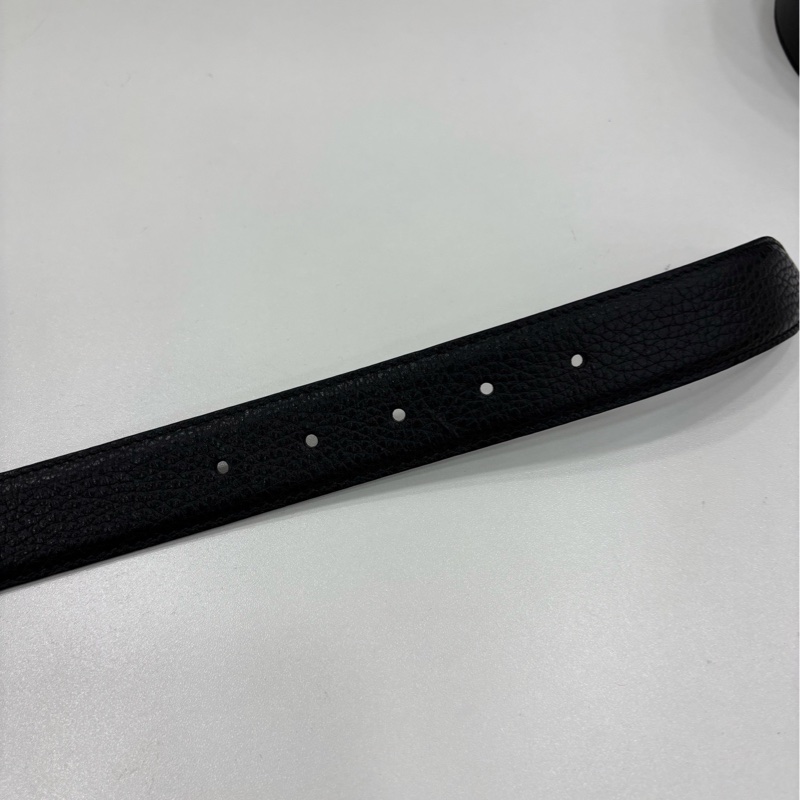 Gucci古銅做舊皮革雙G皮帶皮帶-3