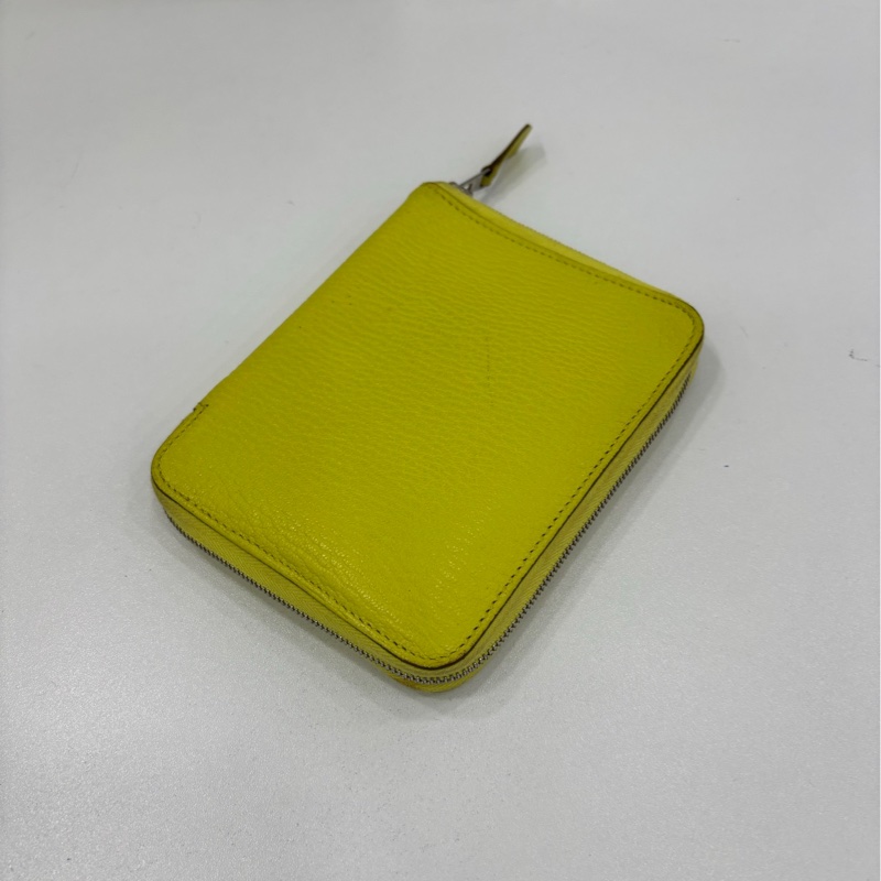 Hermes 愛馬仕 發財黃短版皮夾 卡包-2