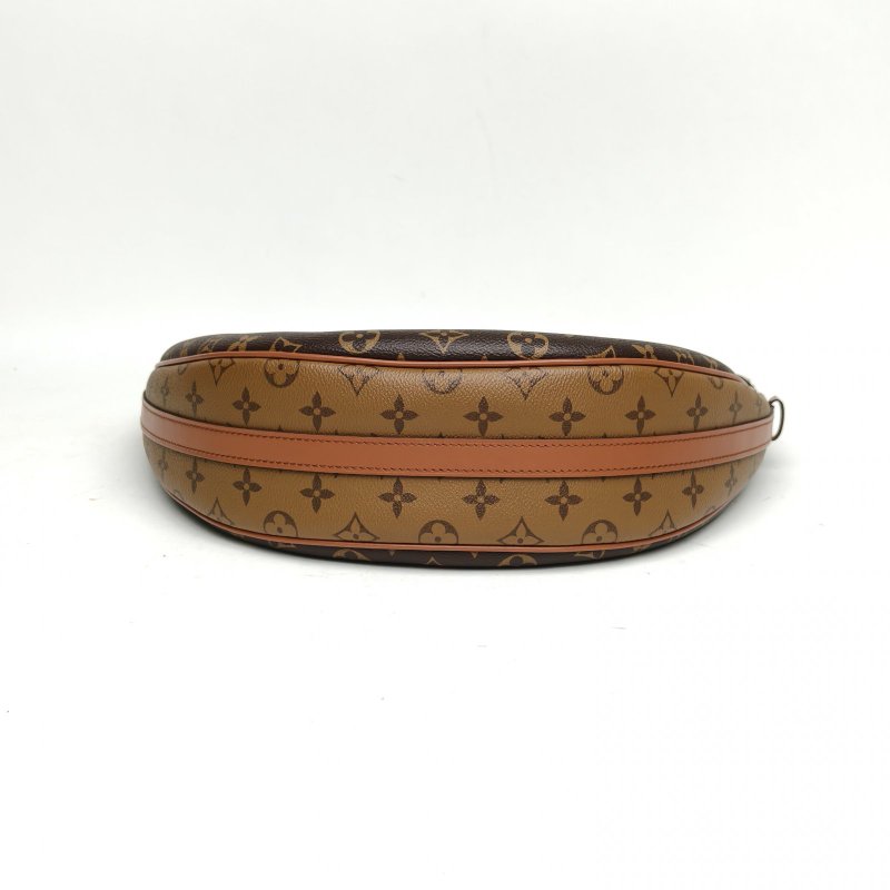 LOUIS VUITTON LoopHobo大豌豆月亮包老花PVC晶片肩背包-4
