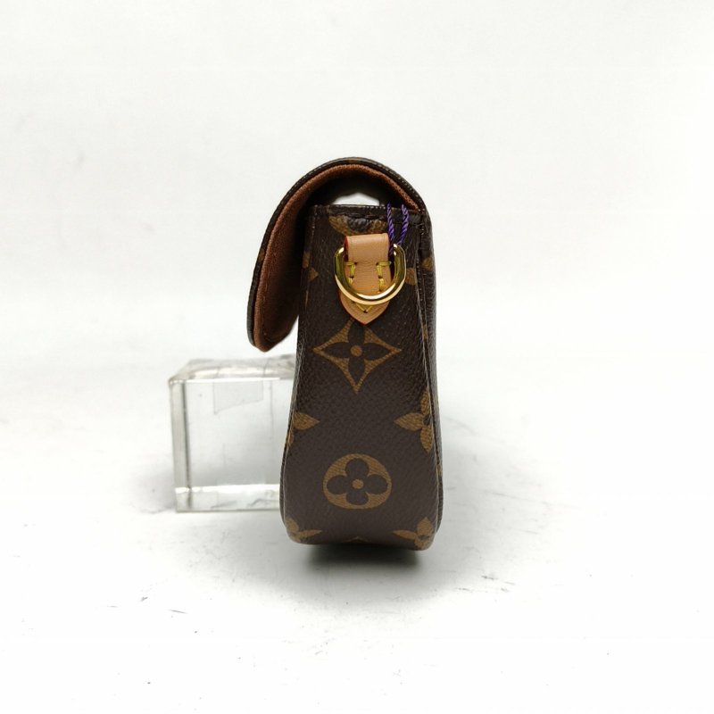 LOUIS VUITTON IVY鏈條腋下包老花PVC金扣晶片肩背包-1