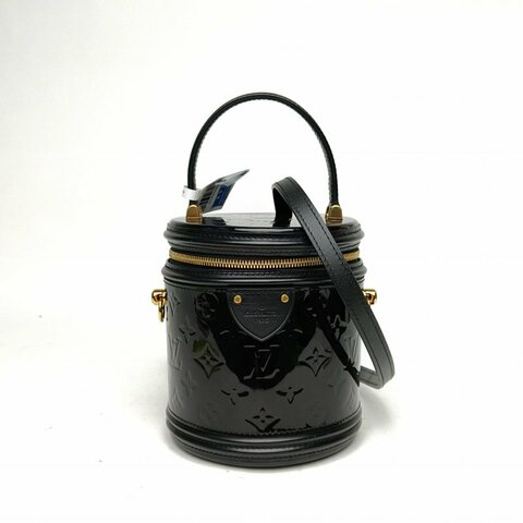LOUIS VUITTON CANNES圓桶包黑色漆皮2019肩背包