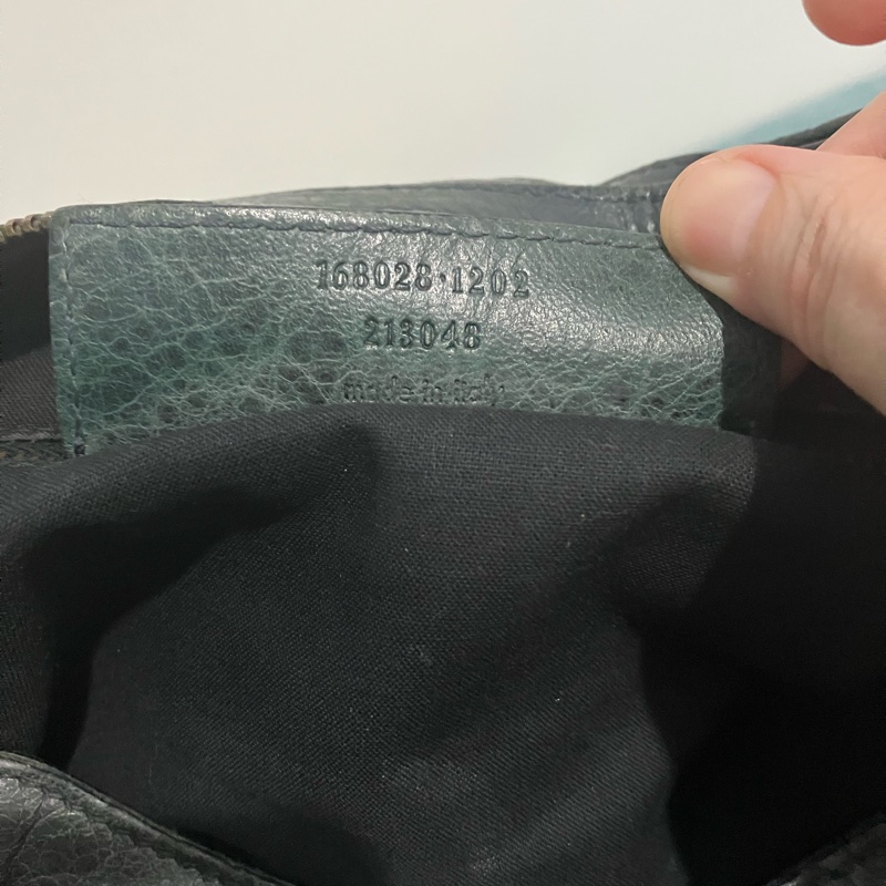 BALENCIAGA part-time 墨綠色 機車包-12