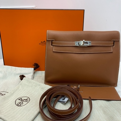 Hermes Kelly Danse金棕色 銀扣 保值