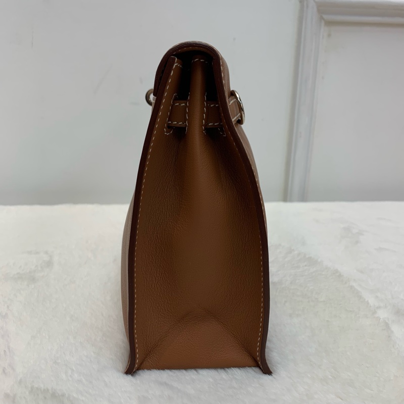 Hermes Kelly Danse金棕色 銀扣 保值-4