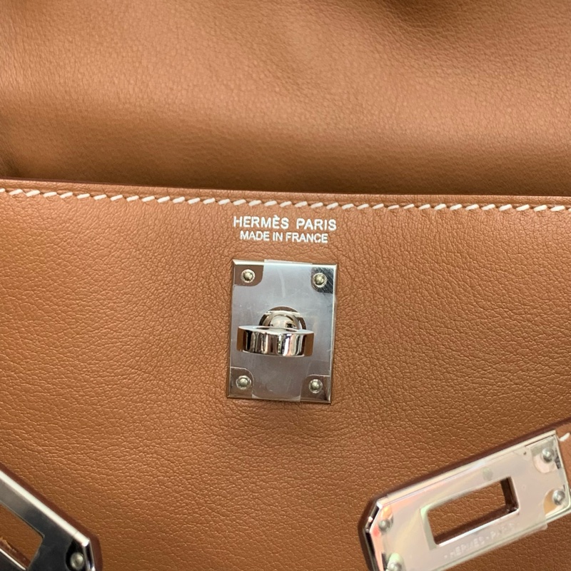 Hermes Kelly Danse金棕色 銀扣 保值-6