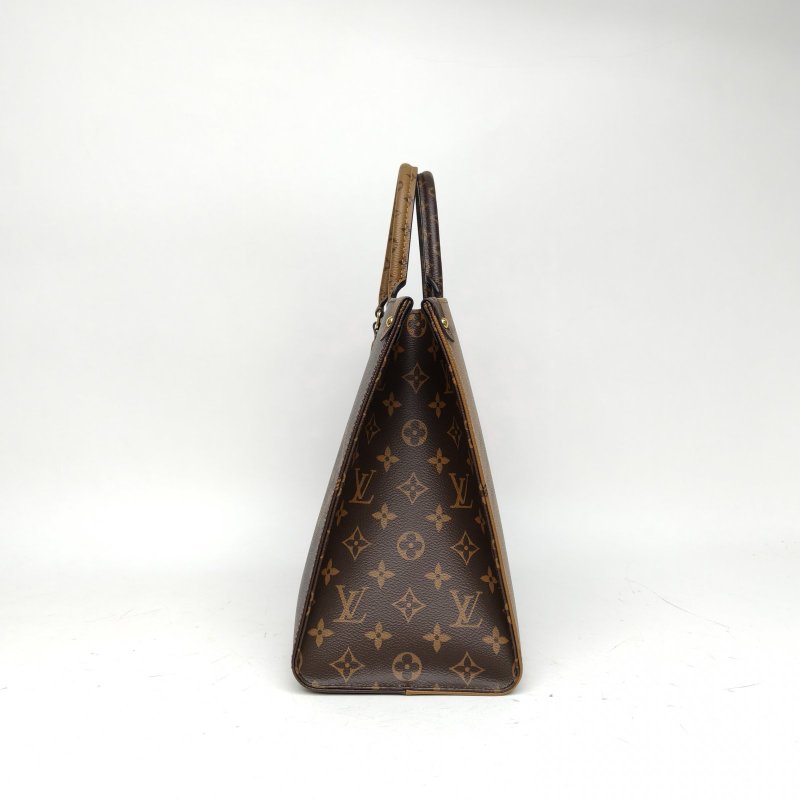 LOUIS VUITTON Onthego中號35老花PVC晶片肩背包-1