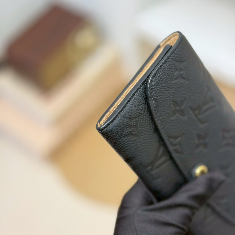 🏷LV 路易威登．Emilie 黑壓紋長夾 M62369-4