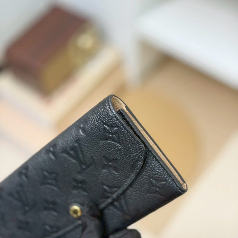 🏷LV 路易威登．Emilie 黑壓紋長夾 M62369-9