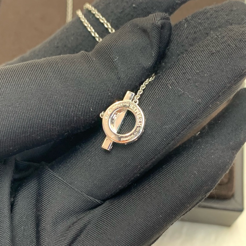 Hermes Finesse pendant 滿鑽小Q頸鏈-5