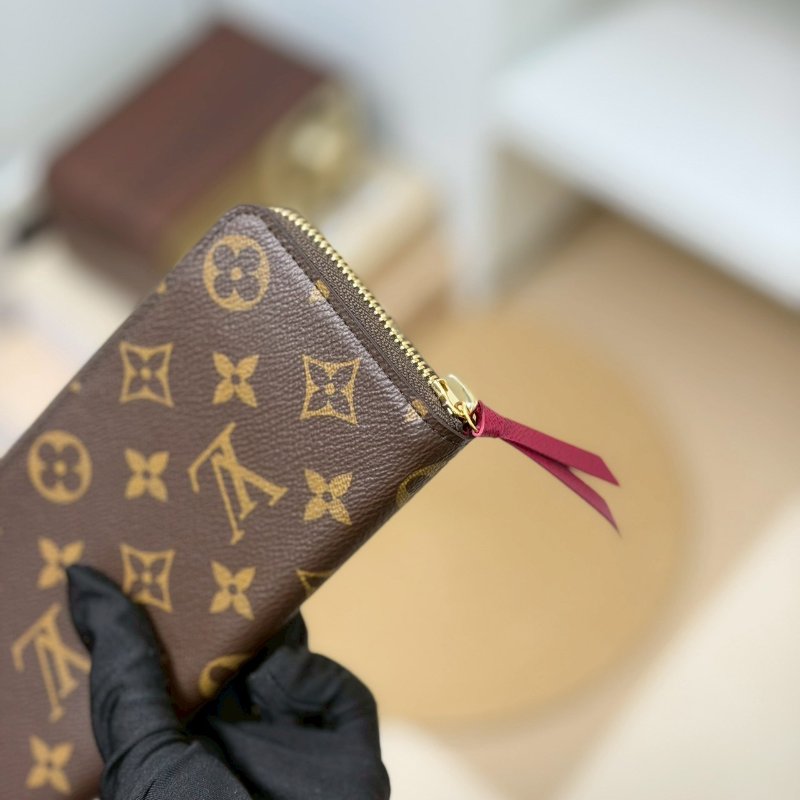 🏷LV 路易威登．Clémence 老花拉鍊長夾 芯片款 M60742-5