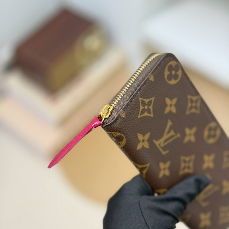 🏷LV 路易威登．Clémence 老花拉鍊長夾 芯片款 M60742-6