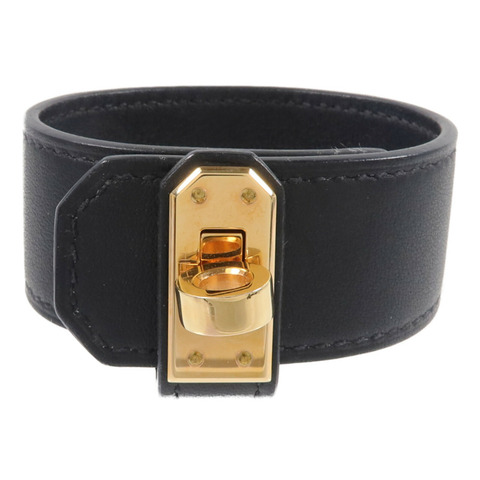 HERMES Swift皮革Kelly Twist Bracelet手帶Noir
