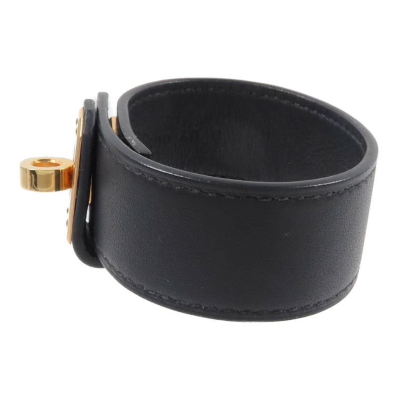 HERMES Swift皮革Kelly Twist Bracelet手帶Noir-1