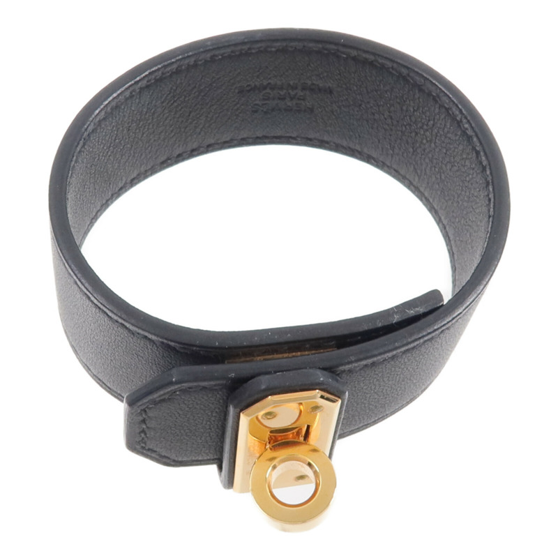 HERMES Swift皮革Kelly Twist Bracelet手帶Noir-3