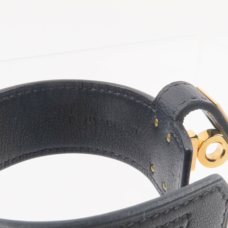 HERMES Swift皮革Kelly Twist Bracelet手帶Noir-7