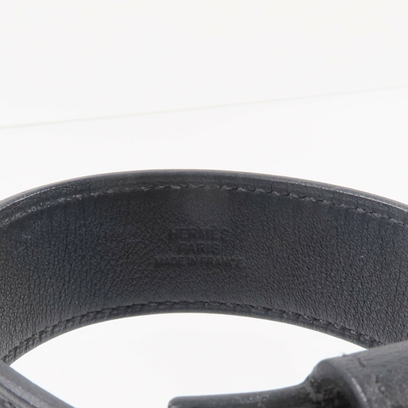 HERMES Swift皮革Kelly Twist Bracelet手帶Noir-8